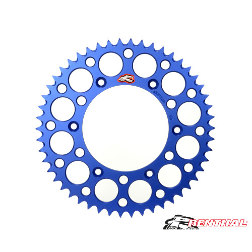 Renthal, Bakdrev, 520, 52, BLÅ, KTM 03-23 450 EXC-F/450 SX-F, 03-17 250 EXC, 18-22 250 EXC TPI/300 EXC TPI, 23 250 EXC/150 EXC/300 EXC/300 SX, 03-23 250 EXC-F/250 SX-F, 92-23 250 SX, 90 250 SX, 10-23 350 EXC-F/350 SX-F, 91-16 125 EXC, 92-23 125 SX, 17-19