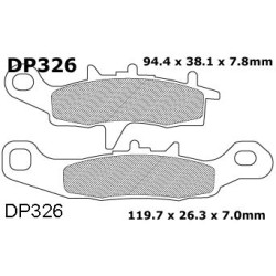 DP Brakes, Bromsbelägg, FRAM, Kawasaki 01-25 KX85, 97-00 KX80, Suzuki 05-25 RM85