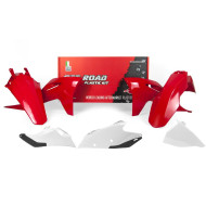 Rtech, Plastkit, VIT RÖD, GasGas 21-23 EC 250/EC 250F, 21-23 EC 350F/EC 300 Rtech, Plastkit, VIT RÖD, GasGas 21-23 EC 250/EC 250F, 21-23 EC 350F/EC 300
