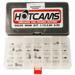 Hot Cams, Shims kit, 1,72mm-2,60mm, totalt 69 shims., 8,90mm Hot Cams, Shims kit, 1,72mm-2,60mm, totalt 69 shims., 8,90mm
