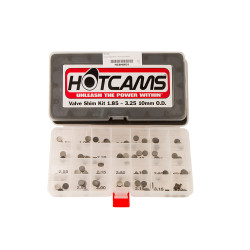Hot Cams, Shims kit, 1,85mm-3,25mm, totalt 84 shims., 10mm Hot Cams, Shims kit, 1,85mm-3,25mm, totalt 84 shims., 10mm