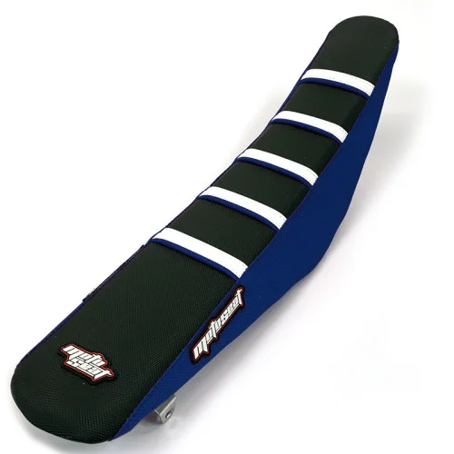 Moto Seat, Ribbat Överdrag Ltd Edt, BLÅ SVART VIT, Husqvarna 14-17 TC 85 (17/14)/TC 85 (19/16) Moto Seat, Ribbat Överdrag Ltd Edt, BLÅ SVART VIT, Husqvarna 14-17 TC 85 (17/14)/TC 85 (19/16)