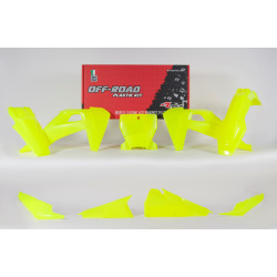 Rtech, Plastkit, NEON GUL, Husqvarna 19-22 FC 450, 19-22 FC 250/TC 250, 19-22 FC 350, 19-22 TC 125, 19 TC 300 Rtech, Plastkit, NEON GUL, Husqvarna 19-22 FC 450, 19-22 FC 250/TC 250, 19-22 FC 350, 19-22 TC 125, 19 TC 300