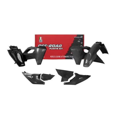Rtech, Plastkit, SVART, Husqvarna 24 FE 450, 24 FE 250/TE 250, 24 FE 350/FE 501/TE 150/TE 300 Rtech, Plastkit, SVART, Husqvarna 24 FE 450, 24 FE 250/TE 250, 24 FE 350/FE 501/TE 150/TE 300