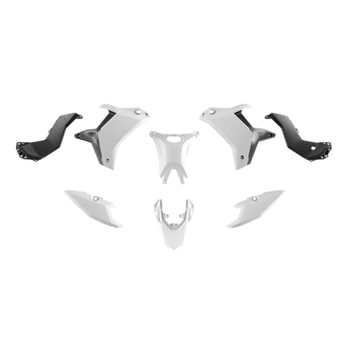 Rtech, Plastkit Revolution, SVART VIT, Yamaha 25-26 TÉNÉRÉ 700