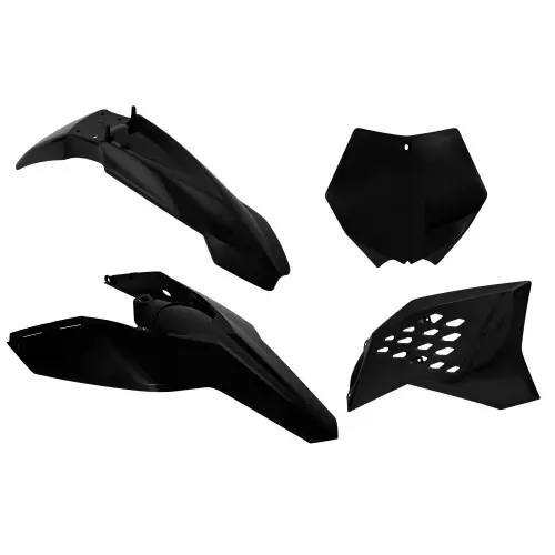 Rtech, Plastkit, SVART, KTM 07-10 450 SX-F, 07-10 250 SX/250 SX-F, 07-10 125 SX, 07-08 505 SX-F