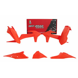 Rtech, Plastkit, ORANGE, KTM 20-23 450 EXC-F, 20-22 250 EXC TPI/150 EXC TPI/300 EXC TPI, 23 250 EXC/150 EXC/300 EXC, 20-23 250 EXC-F, 20-23 350 EXC-F/500 EXC-F