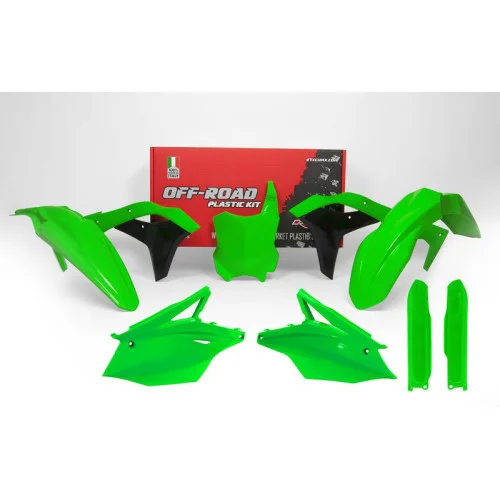 Rtech, Plastkit, NEON GRÖN, Kawasaki 19-20 KX250, 17-18 KX250F Rtech, Plastkit, NEON GRÖN, Kawasaki 19-20 KX250, 17-18 KX250F