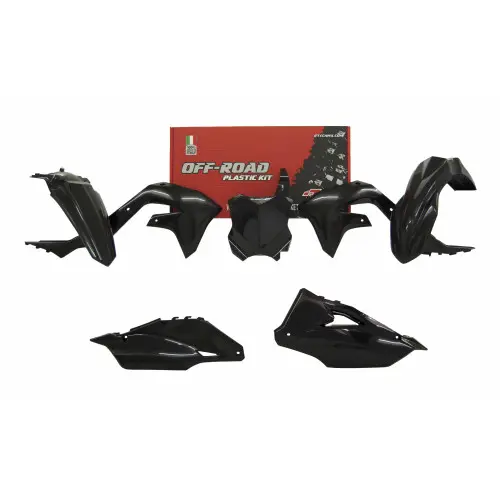 Rtech, Plastkit, SVART, Kawasaki 19-23 KX450, 21-24 KX250, 24 KX250X Rtech, Plastkit, SVART, Kawasaki 19-23 KX450, 21-24 KX250, 24 KX250X