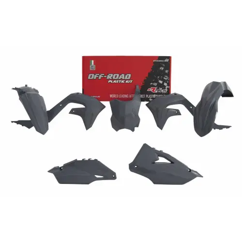Rtech, Plastkit, GRÅ, Kawasaki 19-23 KX450, 21-23 KX250 Rtech, Plastkit, GRÅ, Kawasaki 19-23 KX450, 21-23 KX250
