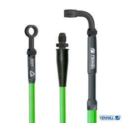 Venhill, Bromsslang, FRAM, GRÖN, Kawasaki 14-17 KX85