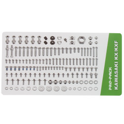 Holeshot, Komplett Skruvkit, Kawasaki 07-16 KLX450, 19-25 KX450, 06-18 KX450F, 24-25 KX450X, 99-08 KX250, 19-22 KX250, 04-18 KX250F, 99-03 KDX125/KDX200/KDX220/KX500, 99-08 KX125, 01-25 KX85, 00-25 KX65, 08-13 KLX140, 03-06 KLX400 SR, R, 99-16 KX100, 99-0 Holeshot, Komplett Skruvkit, Kawasaki 07-16 KLX450, 19-25 KX450, 06-18 KX450F, 24-25 KX450X, 99-08 KX250, 19-22 KX250, 04-18 KX250F, 99-03 KDX125/KDX200/KDX220/KX500, 99-08 KX125, 01-25 KX85, 00-25 KX65, 08-13 KLX140, 03-06 KLX400 SR, R, 99-16 KX100, 99-0