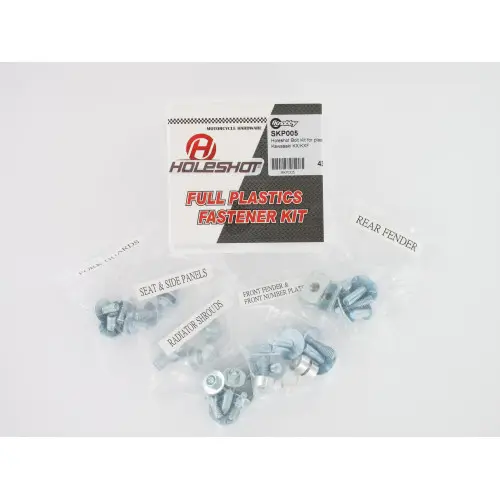 Holeshot, Skruvkit till plast, Kawasaki 07-16 KLX450, 19-25 KX450, 06-18 KX450F, 24-25 KX450X, 99-08 KX250, 19-25 KX250, 04-18 KX250F, 24-25 KX250X, 99-08 KX125, 01-25 KX85, 00-25 KX65, 99-00 KX80 Holeshot, Skruvkit till plast, Kawasaki 07-16 KLX450, 19-25 KX450, 06-18 KX450F, 24-25 KX450X, 99-08 KX250, 19-25 KX250, 04-18 KX250F, 24-25 KX250X, 99-08 KX125, 01-25 KX85, 00-25 KX65, 99-00 KX80