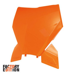 Rtech, Nummerplåt FACTORY, ORANGE, KTM 23-25 450 SX-F, 23-25 250 SX/250 SX-F, 23-25 350 SX-F, 23-25 125 SX/300 SX, 25 150 SX