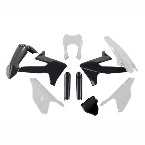 Rtech, Plastkit, SVART VIT, TRIUMPH 25-26 TF 450-E, 25-26 TF 250-E