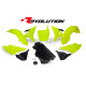 Rtech, Plastkit REVOLUTION, NEON GUL, Yamaha 16-19 WR250, 02-21 YZ250, 02-21 YZ125