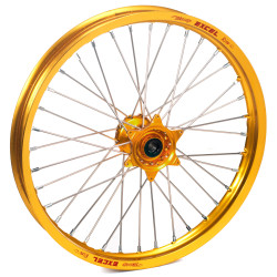 Haan Wheels, Komplett Hjul, 1,60, 14", FRAM, GULD, KTM 02-24 65 SX, Husqvarna 17-24 TC 65, GasGas 24 MC 65, 21-23 MC 65