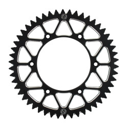 Holeshot, Bakdrev Alu, 520, 52, SVART, KTM 03-23 450 EXC-F, 03-27 450 SX-F, 03-17 250 EXC, 18-22 250 EXC TPI/300 EXC TPI, 23 250 EXC/150 EXC/300 EXC, 03-23 250 EXC-F, 90-27 250 SX, 03-27 250 SX-F, 10-23 350 EXC-F, 10-27 350 SX-F, 91-16 125 EXC, 91-27 125