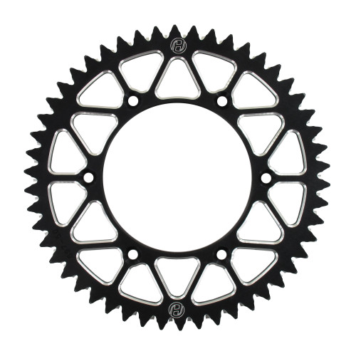 Holeshot, Bakdrev Alu, 520, 52, SVART, KTM 03-23 450 EXC-F, 03-27 450 SX-F, 03-17 250 EXC, 18-22 250 EXC TPI/300 EXC TPI, 23 250 EXC/150 EXC/300 EXC, 03-23 250 EXC-F, 90-27 250 SX, 03-27 250 SX-F, 10-23 350 EXC-F, 10-27 350 SX-F, 91-16 125 EXC, 91-27 125