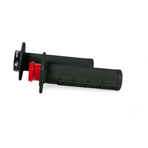 Rtech, R20 LOCK-ON GRIPS HALF WAFFLE, SVART Rtech, R20 LOCK-ON GRIPS HALF WAFFLE, SVART