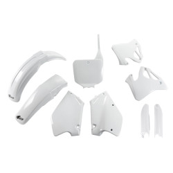 UFO Plastkit med Gaffelbensskydd Honda white