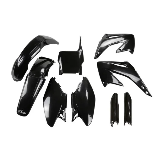 UFO Plastkit med Gaffelbensskydd Honda black UFO Plastkit med Gaffelbensskydd Honda black