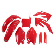 UFO Plastkit med Gaffelbensskydd Honda red UFO Plastkit med Gaffelbensskydd Honda red