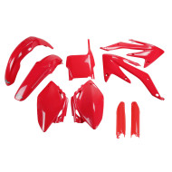 UFO Plastkit med Gaffelbensskydd Honda red UFO Plastkit med Gaffelbensskydd Honda red