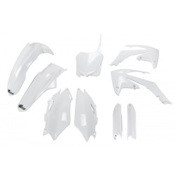 UFO Plastkit med Gaffelbensskydd Honda white