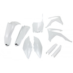 UFO Plastkit med Gaffelbensskydd Honda white