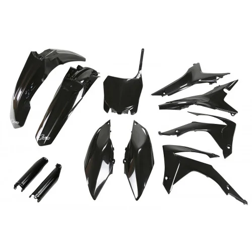 UFO Plastkit med Gaffelbensskydd Honda black UFO Plastkit med Gaffelbensskydd Honda black