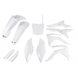 UFO Plastkit med Gaffelbensskydd Honda white