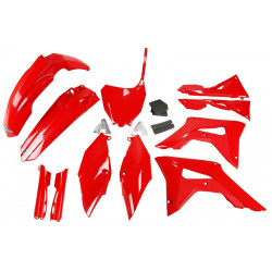 UFO Plastkit med Gaffelbensskydd Honda red