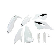 UFO Plastkit med Gaffelbensskydd Husqvarna white UFO Plastkit med Gaffelbensskydd Husqvarna white