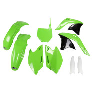 UFO Plastkit med Gaffelbensskydd Kawasaki green UFO Plastkit med Gaffelbensskydd Kawasaki green