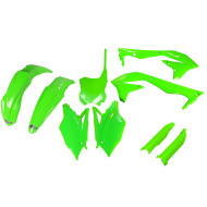 UFO Plastkit med Gaffelbensskydd Kawasaki neon green UFO Plastkit med Gaffelbensskydd Kawasaki neon green