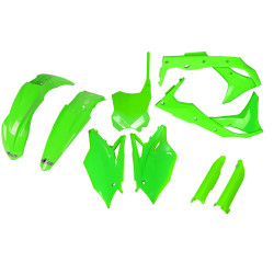 UFO Plastkit med Gaffelbensskydd Kawasaki neon green