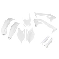 UFO Plastkit med Gaffelbensskydd Kawasaki white UFO Plastkit med Gaffelbensskydd Kawasaki white