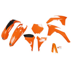 UFO Plastkit med Gaffelbensskydd Ktm orange