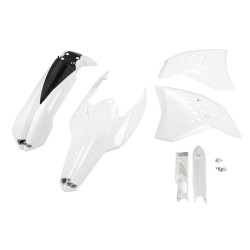 UFO Plastkit med Gaffelbensskydd Ktm white