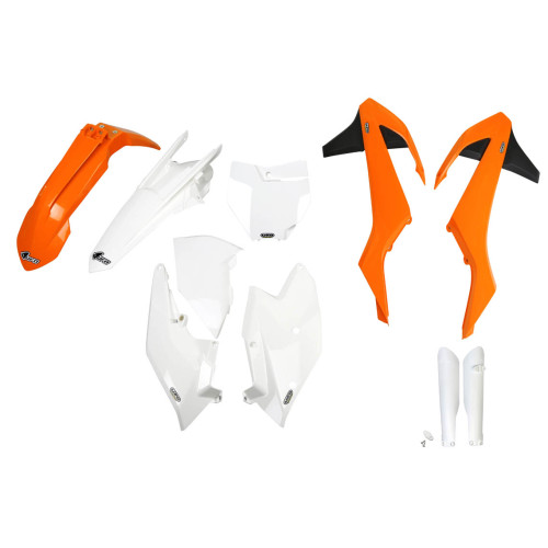 UFO Plastkit med Gaffelbensskydd Ktm 999 16 UFO Plastkit med Gaffelbensskydd Ktm 999 16