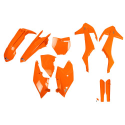 UFO Plastkit med Gaffelbensskydd Ktm neon orange