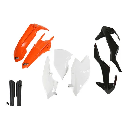 UFO Plastkit med Gaffelbensskydd Ktm 999 18 UFO Plastkit med Gaffelbensskydd Ktm 999 18