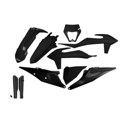 UFO Plastkit med Gaffelbensskydd Ktm black