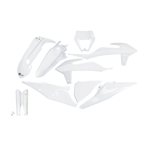 UFO Plastkit med Gaffelbensskydd Ktm white 20-24