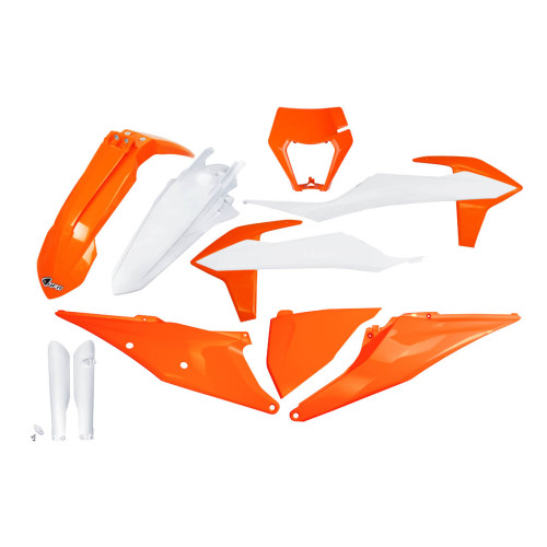 UFO Plastkit med Gaffelbensskydd Ktm 999 23 UFO Plastkit med Gaffelbensskydd Ktm 999 23