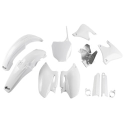 UFO Plastkit med Gaffelbensskydd Yamaha white