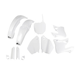 UFO Plastkit med Gaffelbensskydd Yamaha white