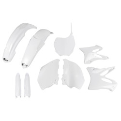 UFO Plastkit med Gaffelbensskydd Yamaha white