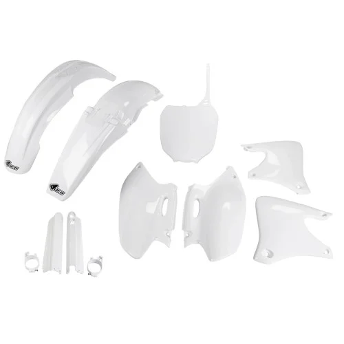 UFO Plastkit med Gaffelbensskydd Yamaha white